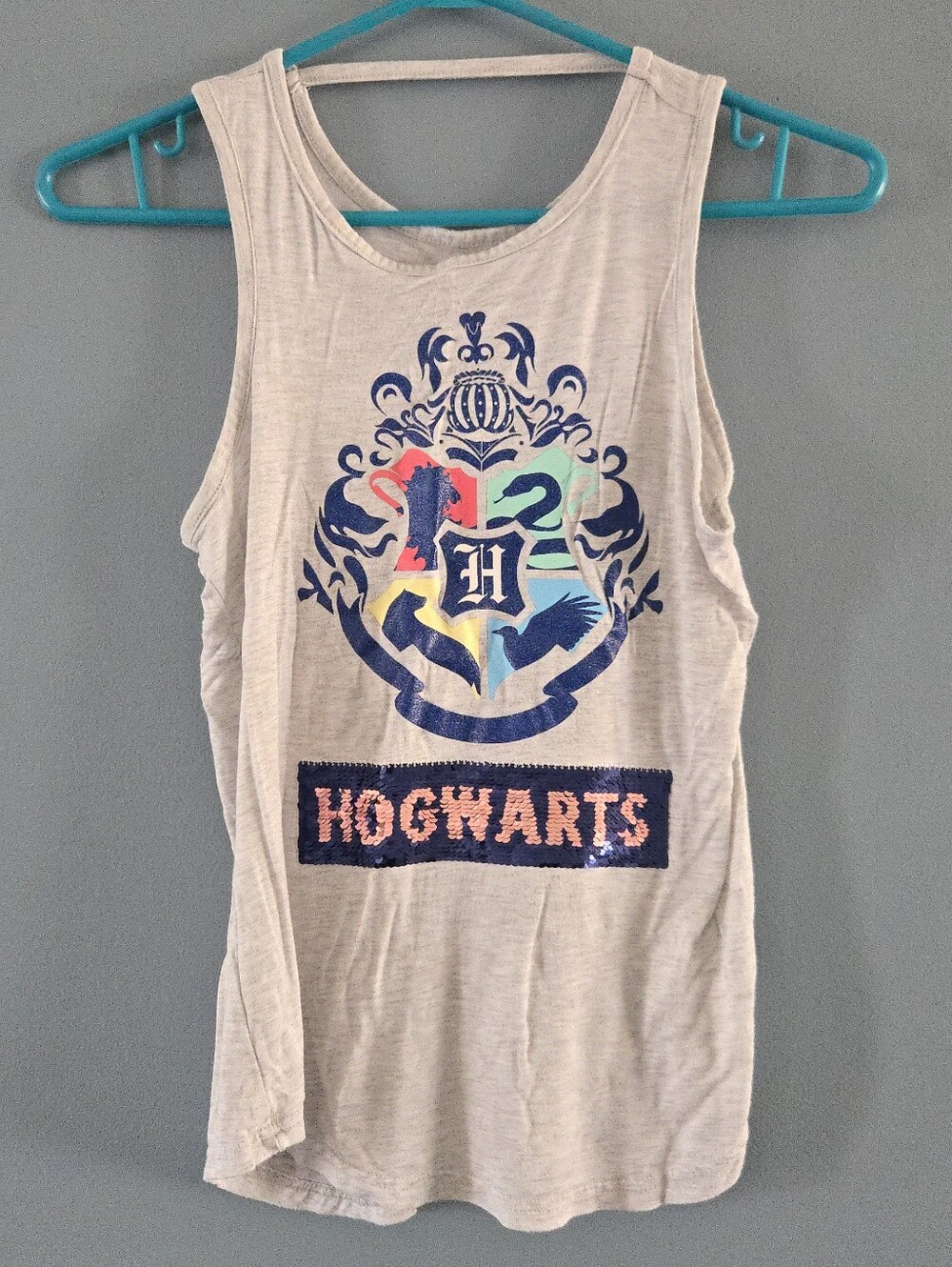 *Back To School* Harry Potter Girls Flip Sequin Tank Top (10-12)